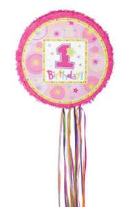 GIRLS 1st Birthday Pinata   Party Supplies 021505500703  