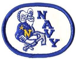 US NAVAL ACADEMY FOOTBALL MASCOT   BILL THE GOAT PATCH  
