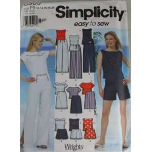  Simplicity 5969 Pattern Misses Pants or Shorts, Skirt and 