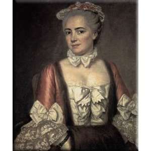 Portrait of Marie Françoise Buron 13x16 Streched Canvas Art by Tissot 