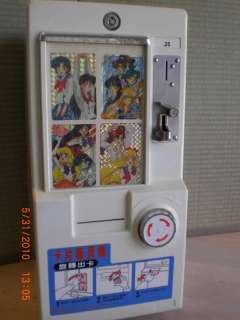 Rare Sailor Moon Trading Card Sticker Vending Machine  