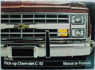Chevrolet 1985 C 10 Pickup Truck Data Book Argentina  