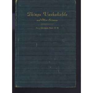  Things Unshakable and Other Sermons Paul S. Rees Books