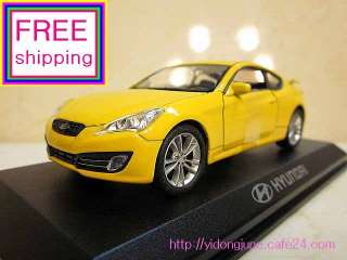 38 HYUNDAI GENESIS Coupe Yellow MiniCar Diecast Toys  