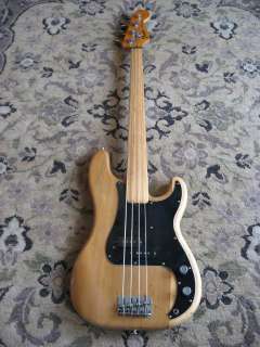 1974 Fender Precision Bass electric bass FRETLESS  
