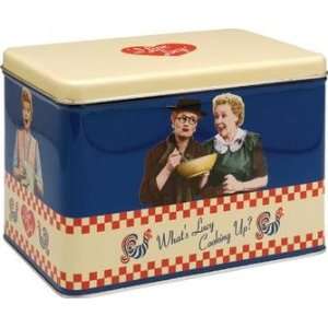  I Love Lucy Tin Recipe Box w/Cards 