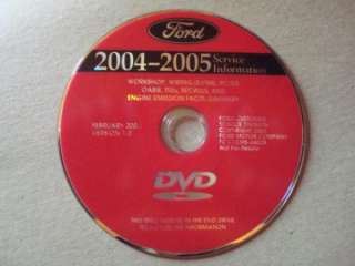 Ford 2004 2005 Service Manual DVD F 150 250 Car Truck  