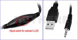 USB2.0 300K 6 LED Camera Webcam PC Laptop SKYPE MSN Mic  