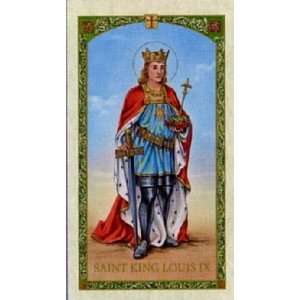  Louis King of France Prayer Card