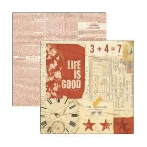  7 Gypsies Lille Double Sided Paper 12X12 Life Is Good 