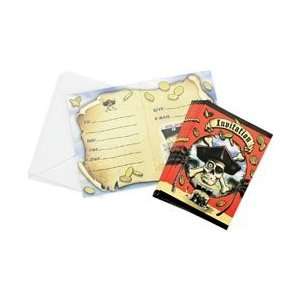  Unique Industries Invitations & Envelopes 8/Pkg Pirates 