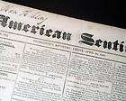 Rare & Early 1828 GEORGETOWN KY Kentucky Newspaper G TO