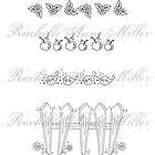 rachelle anne miller clear stamp picket fence borders $ 7 00 12 % off 
