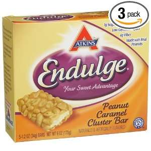 Atkins Nutritionals Endulge Peanut Caramel Cluster 5 Count, Boxes 