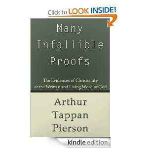 Many Infallible Proofs Arthur T. Pierson  Kindle Store