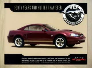 A826 Ford Mustang 40th anniversary 2004 poster POSTER  