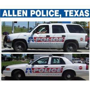  BILL BOZO ALLEN, TX POLICE DECALS