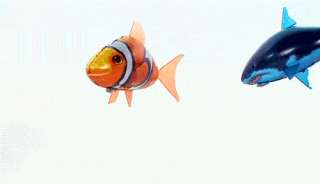   toy, look no further than the Air Swimmer Flying Clown and shark Fish