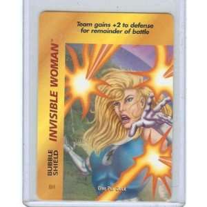   MARVEL FLEER OVERPOWER INVISIBLE WOMAN BUBBLE SHIE 