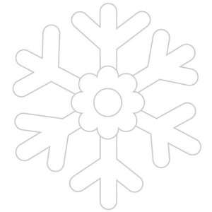  Doodle Pops Dimensional Stickers, Snowflake   793060 