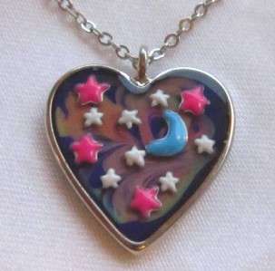 Gorgeous HEART Swirl MOOD Necklace Changes Colour NEW  
