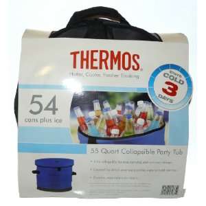  Thermos 55 Quart Collapsible Party Tub   Orange   Stays 