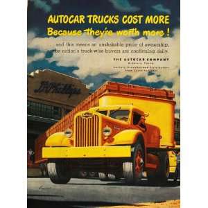   Semi Trailer Truck Ardmore PA   Original Print Ad
