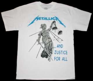  AND JUSTICE FOR ALL88 MEGADETH SLAYER ANTHRAX S XXL NEW WHITE T SHIRT
