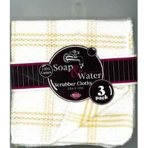  Soap & Water 3 Pk Scour Cloth Honey (3 Pack) Health 