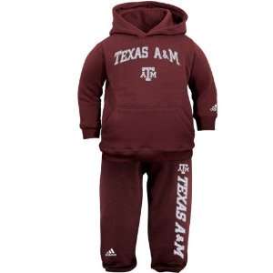   Toddler Maroon Pullover Hoody and Sweatpants Set