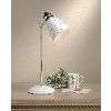 NEW 1 Light Table Lamp, Solid Brass with Antique Silver Finish, Blush 