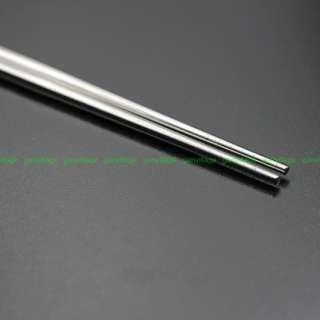 10 pc Chopstick Stainless Steel Chop Sticks 5 Pairs NEW  