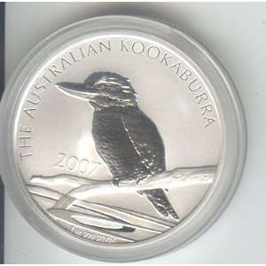 AUSTRALIAN KOOKABURRA 2007 ONE OUNCE COIN UNCIRCULATED