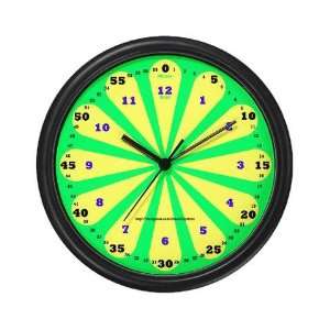 Lime Learning Autism Wall Clock by  