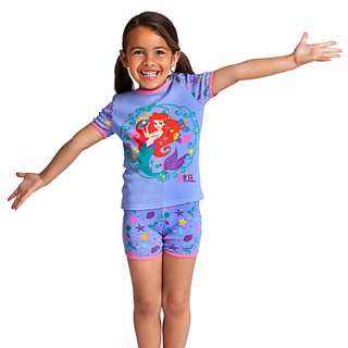 NEW DISNEY ARIEL LITTLE MERMAID PJ PYJAMAS SIZE 7,8  