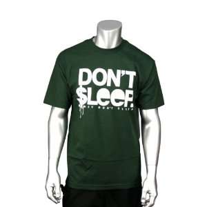 Filthy Dripped Dont Sleep Tee Dark Green. Size MD  