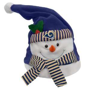  8 NFL St. Louis Rams Animated Musical Christmas Snowman Hat 