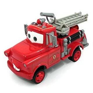  Disney Cars Toon Rescue Squad Mater Fire Truck Push Along Car 