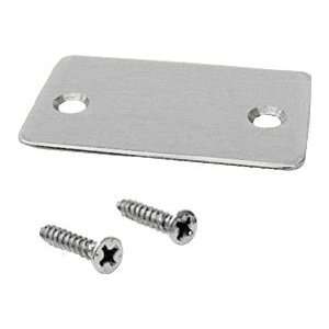 CRL Brushed Stainless Shallow U Channel End Cap with Screws by CR 