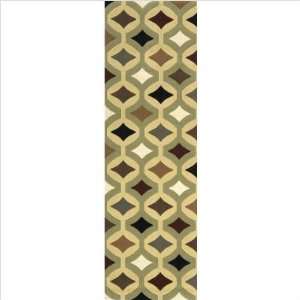   Sage Contemporary Cut Roll Runner Rug Size 1 x 26
