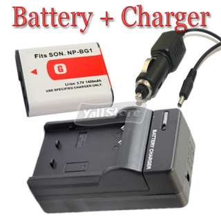 NP BG1 FG1 Battery +Charger For Sony CyberShot W120 W90  