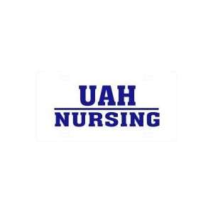  UAH Nursing Bar License Plate
