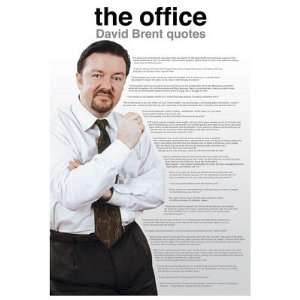   ) The Office UK (David Brent Quotes) TV Poster Print