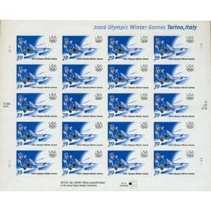 2006 Olympics Torino Italy 20 x 39 Cent US Postage Stamps Scot #3995
