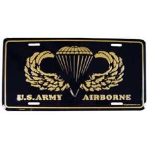  U.S. Army Airborne License Plate Automotive