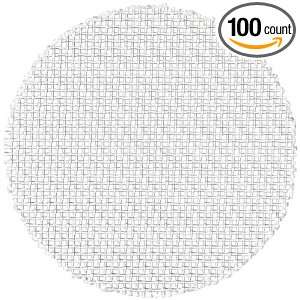  Woven Mesh Disc, White, 149 mic Opening Size, Square Openings, 34 