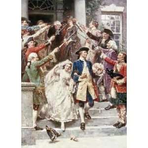  Here Comes The Bride, Wedding of Washington by Jean leon 