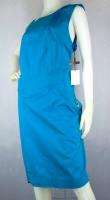   Stretch Sheath Dress NEW Turquoise Shift Cotton 3X 788627795416  