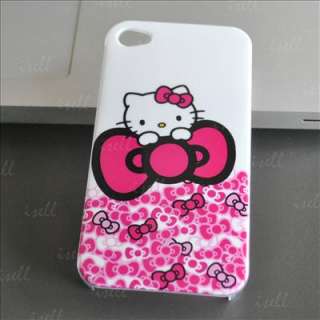 Hello Kitty Lovely cute hard back Case Cover skin for Apple iPhone 4 