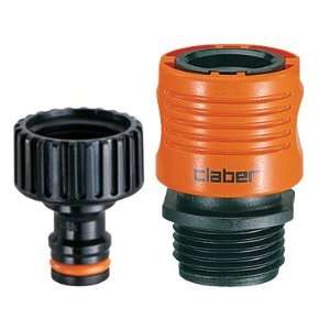  claber faucet to hose connector 10/cs Patio, Lawn 
